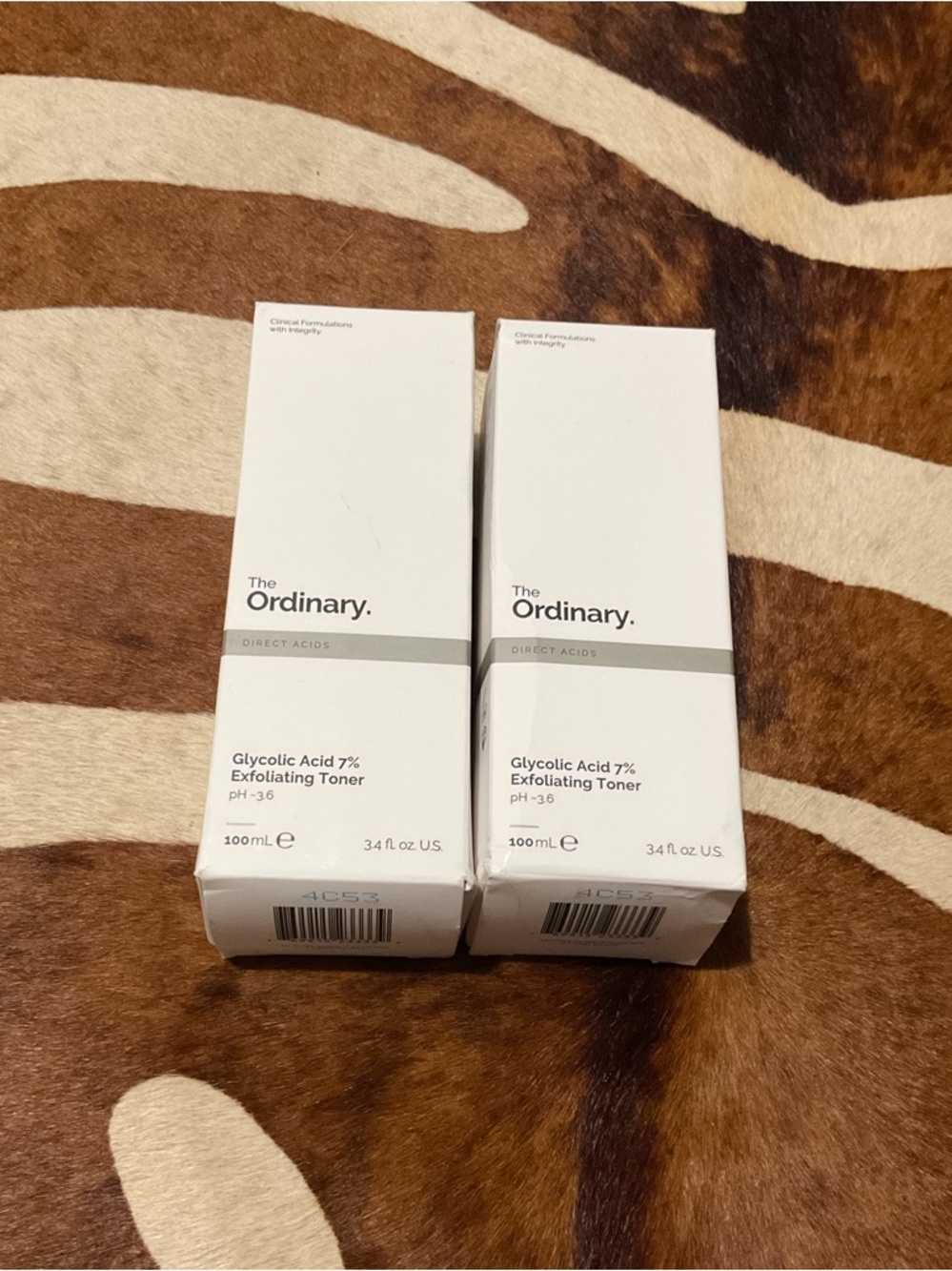 The Ordinary Glycolic Acid 7% Exfoliating Toner 2 Bottles
